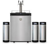 Triple Tap Kegerator with 3 kegs