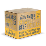 Amber Crown Top Bottles 12 x 750 ml